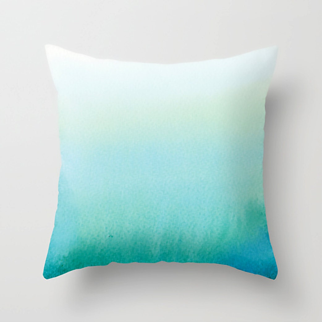Watercolor Pillow Decorative Pillows Throw by
