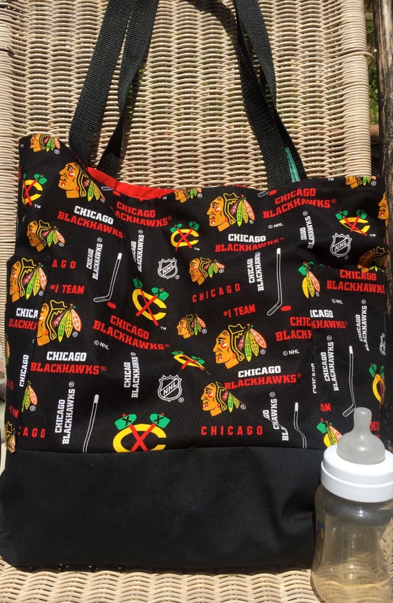 Chicago Blackhawks Diaper Bag Custom Tote Bag Purse Ice