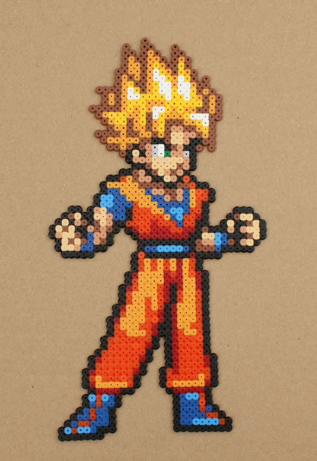Goku Perler Hama Beads Sprite Dragonball Z