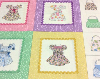 Panel Patchwork Quilting Fabric Timeless Treasures Paper Dolls Squares