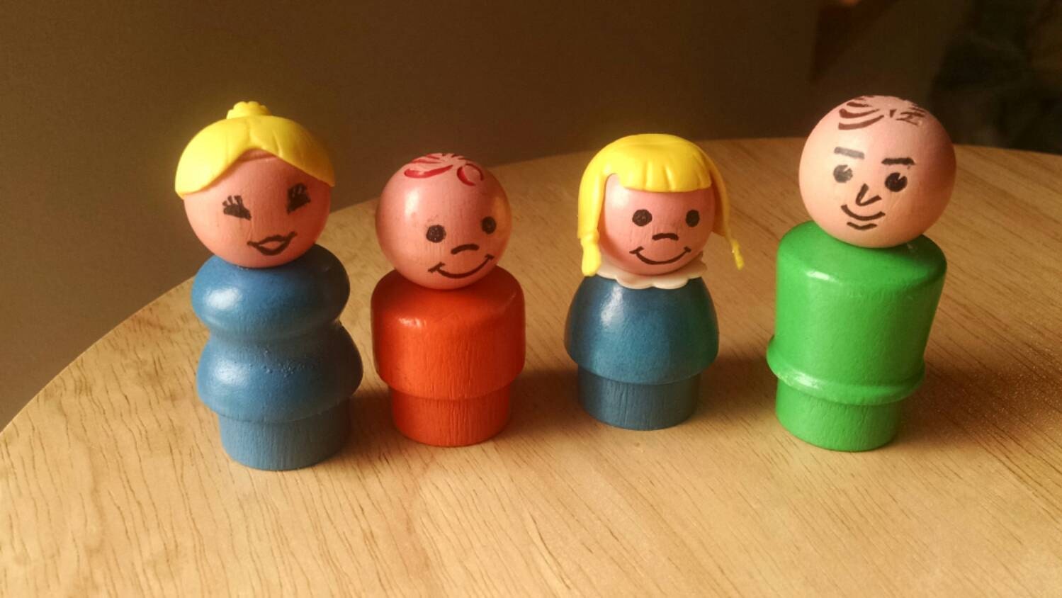 Fisher Price Little People figures wood family