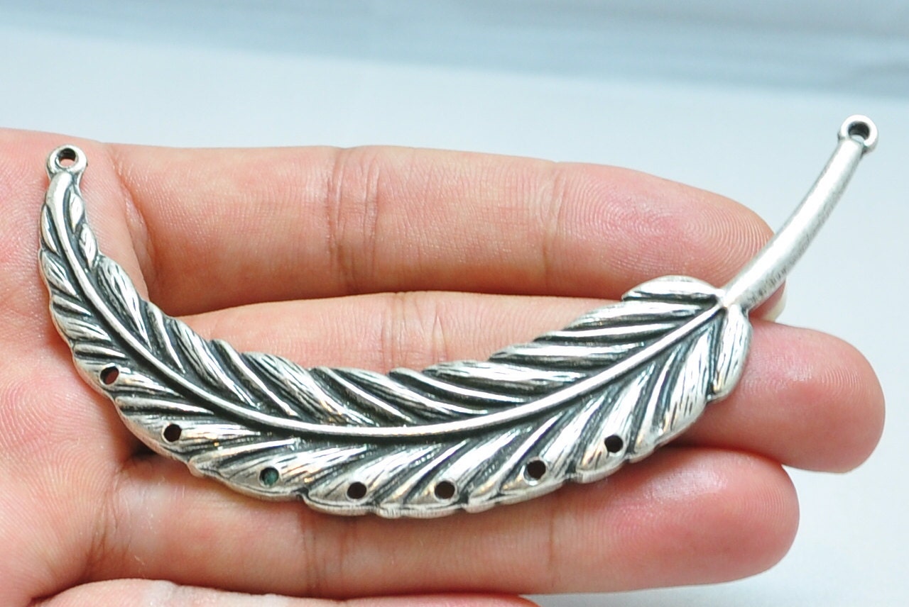 Extra Large 1Pc Leaf Connector Jewelry Making Supplies