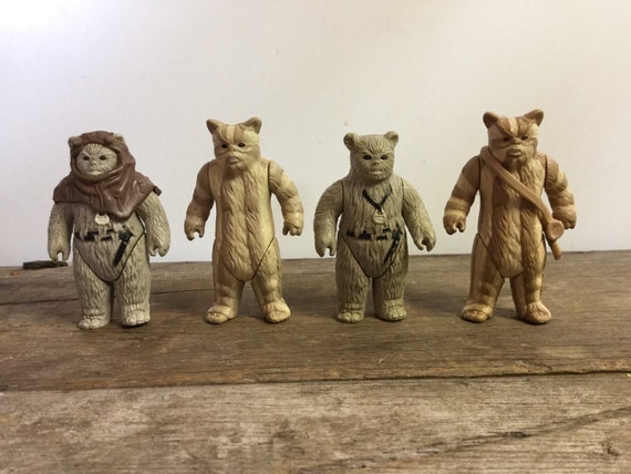 Vintage Ewok Star Wars Action Figure Collection