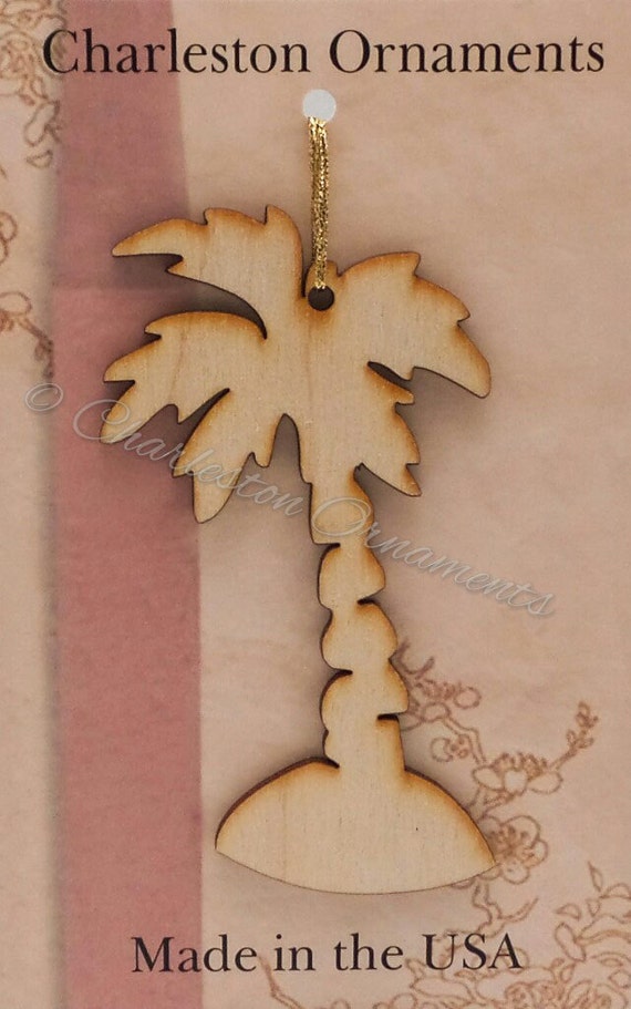 Palm Tree Ornament Palm Tree Gift Palm Tree by PalmettoEngraving