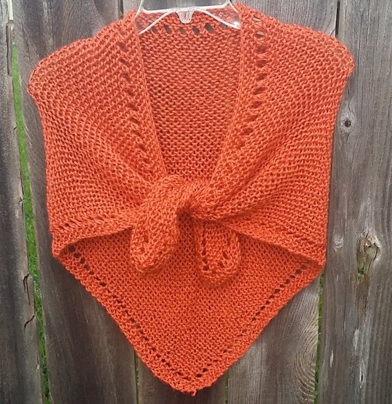 burnt orange shawl
