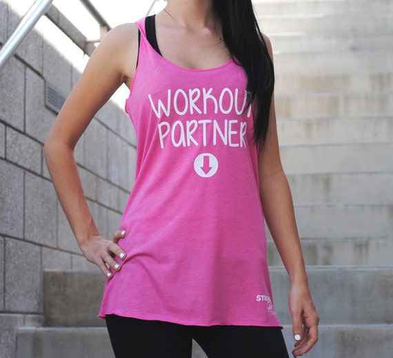 Maternity Tank Top Workout Partner super by StrongGirlClothing