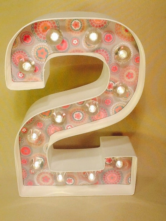 8 Light Up Marquee Numbers 0-9 by JessiesGiftBoutique on Etsy