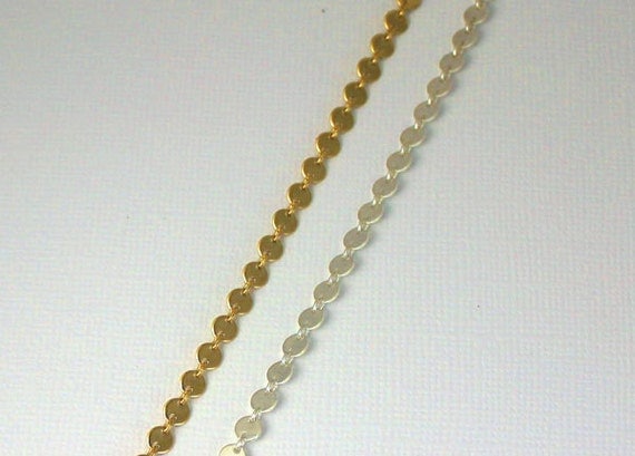 Ideal for Choker Necklace Round Disk Coin Chain Chain by