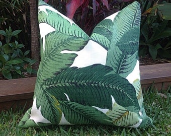 Palm Leaf Cushions, Banana Leaf Outdoor Cushions, Cushion Cover, Outdoor Pillows Tropical Pillow Covers, Cushion Covers, Tropical Pillows