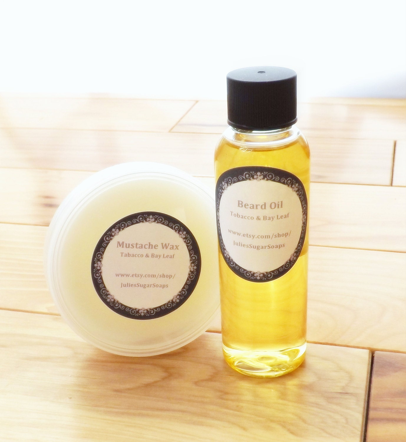 Father's Day Gift: Beard Oil & Mustache Wax by JuliesSugarSoaps
