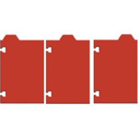 7 Gypsies Red ATC Photo Carousel Card Holder Cardstock Tabs