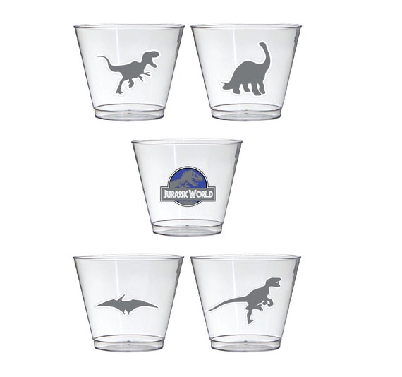 Jurassic World Party Cups Set Of 10 By Birthdaypartybox On Etsy