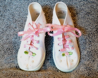 Pink pearl shoes | Etsy