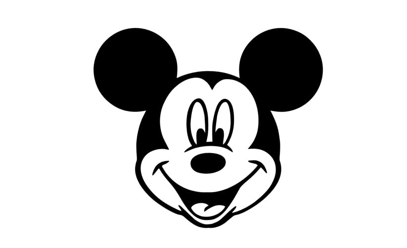 Mickey Mouse Outline Decal