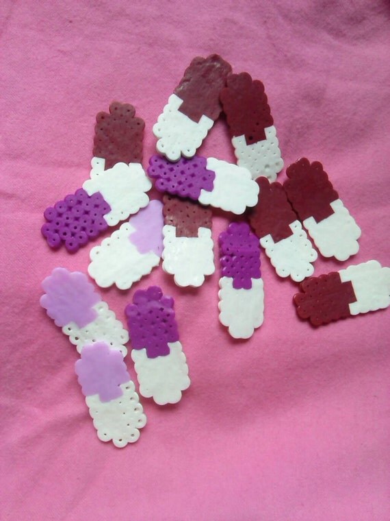 Perler bead pill charm
