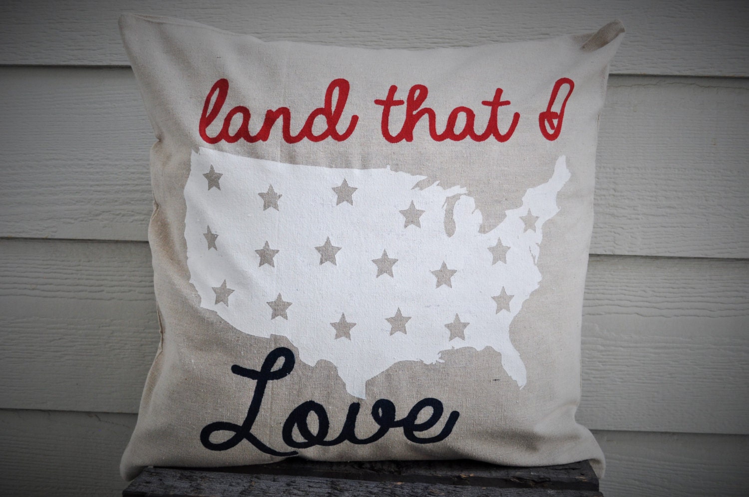 Patriotic pillow cover Americana pillow cover by ourTraditions