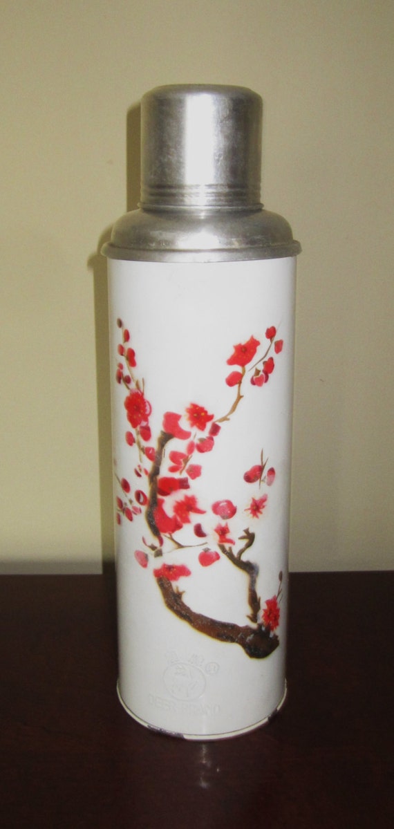 Vintage Deer Brand Thermos with Glass Insert by Chitownexpress