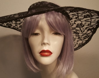 FREE SHIPPING Large Brim Lace Hat