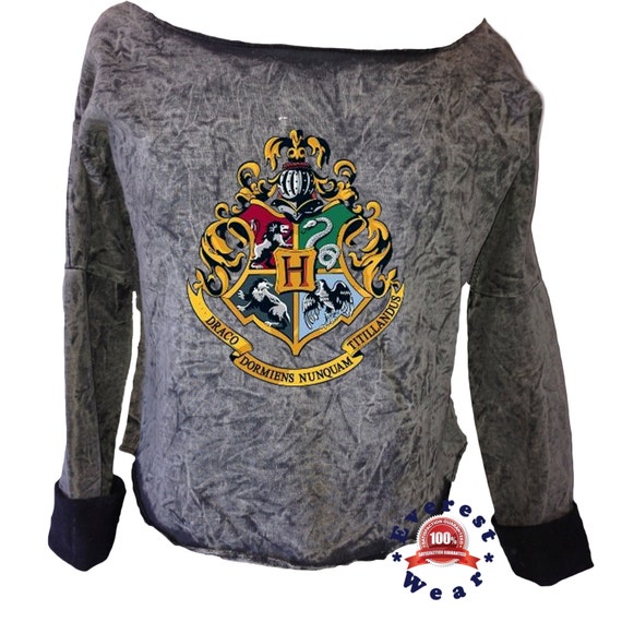 Hogwarts Colour Logo Print Jumper Harry Potter by EverestWear