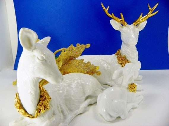 porcelain deer family