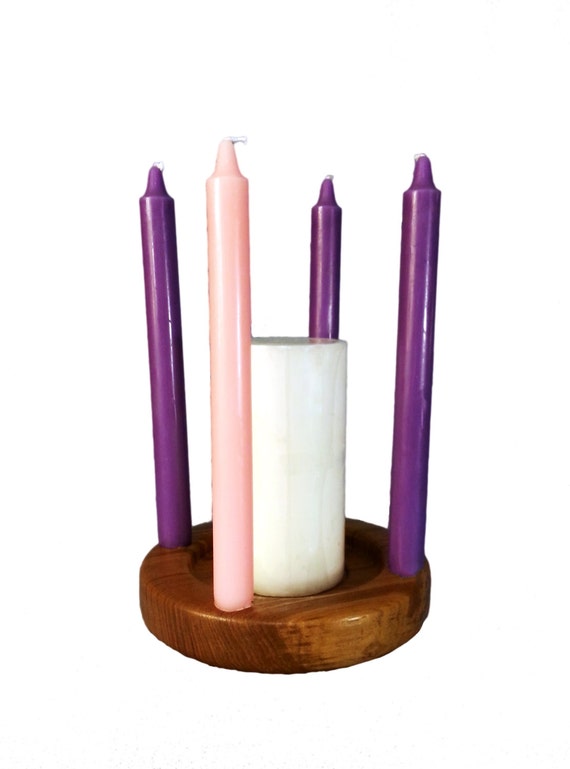 Wood Advent Wreath Christmas Decoration by OwenStreetStudio