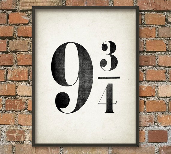 Harry Potter Wall Art Poster by QuantumPrints on Etsy