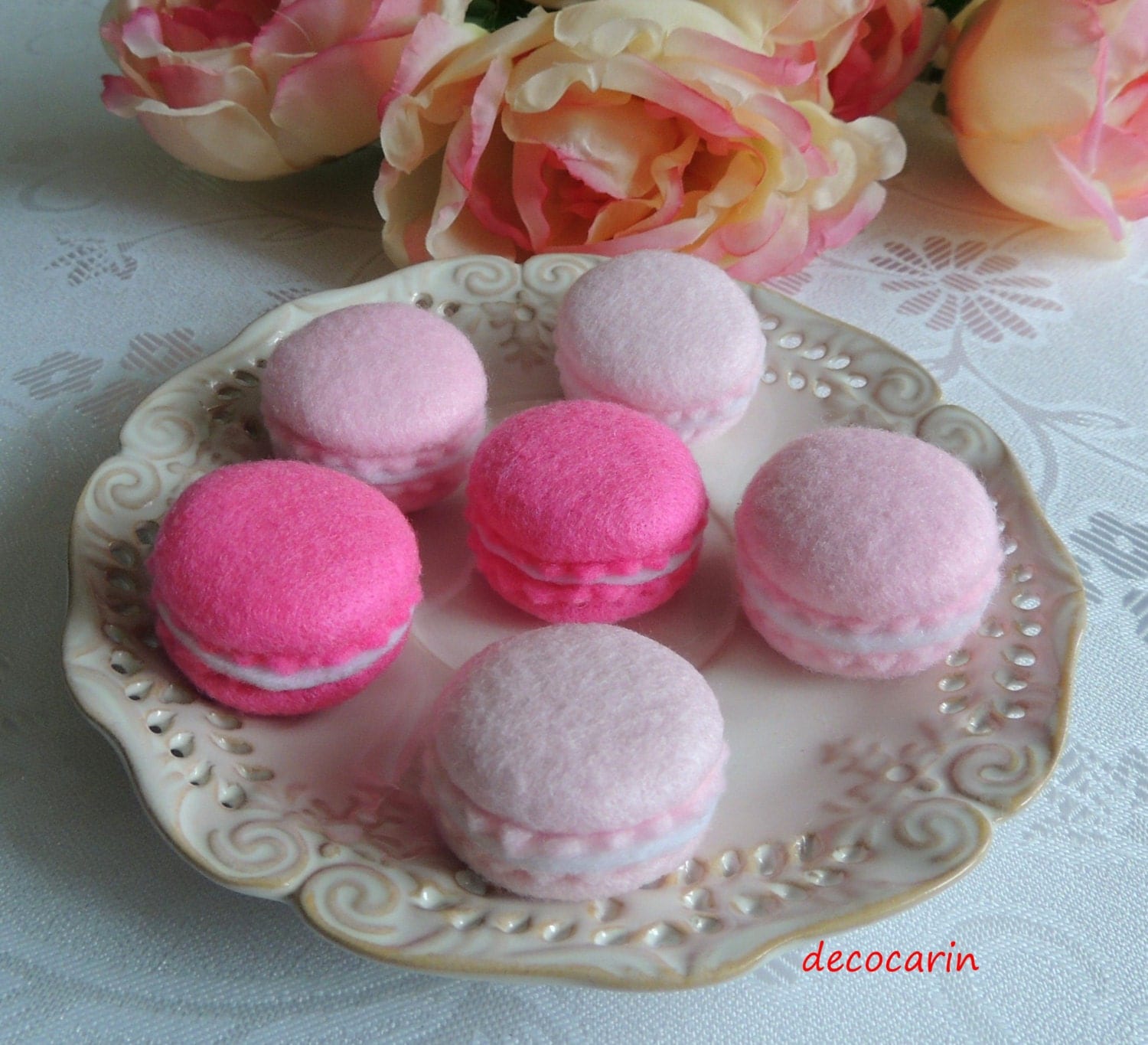 Paris Party French Party Felt Macaroons Felt Food by decocarin