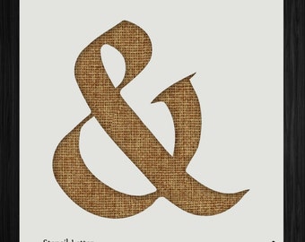 Ampersand stencil | Etsy