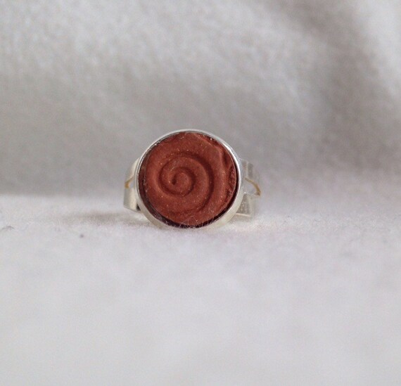 Essential oil ring diffuser handmade swirly by CraftyleftDee