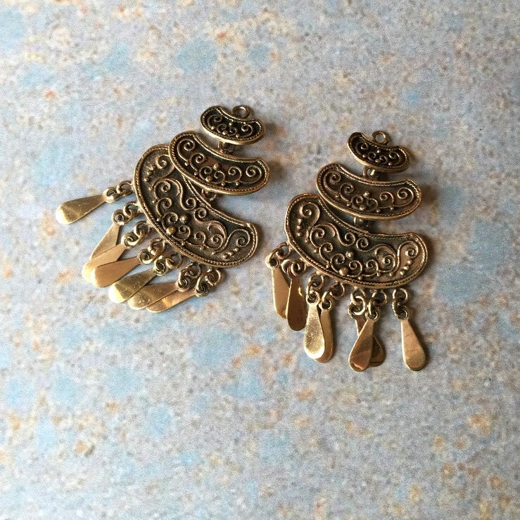 Bronze EarringsHandmade BronzeEarring by WanderlustWorldArts