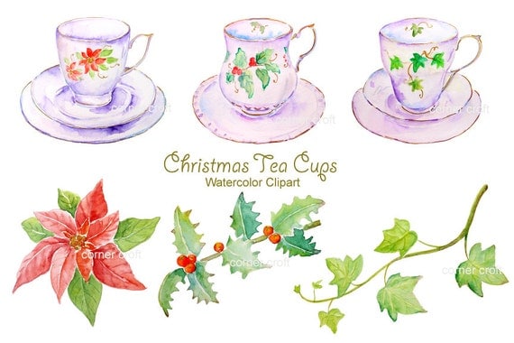 free clipart christmas tea - photo #14