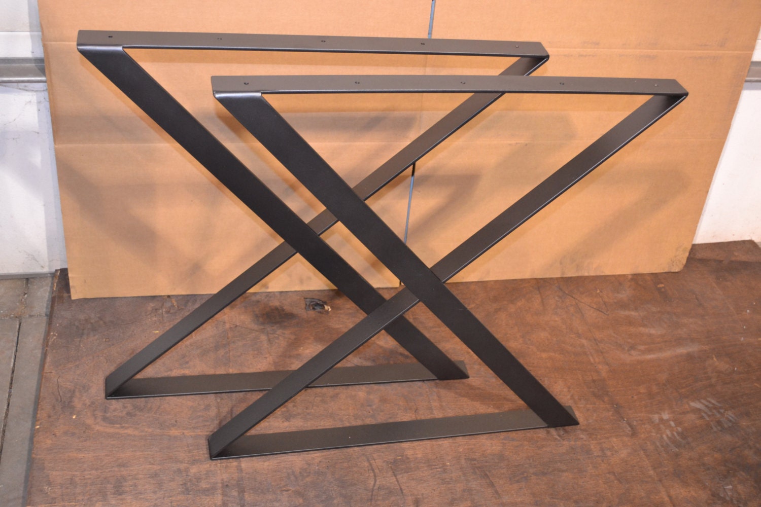 Industrial Steel Metal Table Legs Any Size & Color