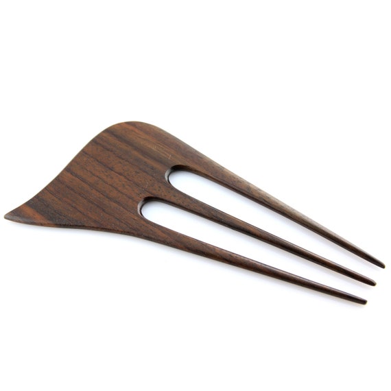 japanese stick hair for Triple Asymetrical Design Hair Pin 6 Carved Wood Stick Prong Sono japanese stick hair for Triple Asymetrical Design Hair Pin 6 Carved Wood Stick Prong Sono