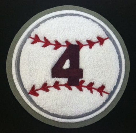 Custom made Chenille Baseball patch A Varsity Patch