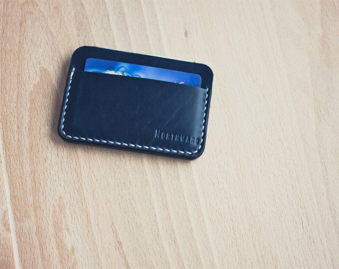 Horween Chromexcel Card holder/ Chromexcel Card Case/Leather Cardholder Wallet/Minimal Leather Wallet/