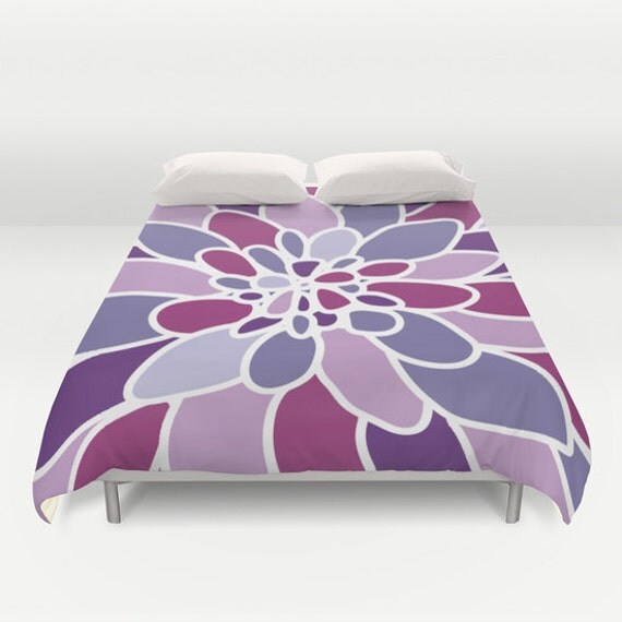 Modern Flower Duvet Cover Full Size Queen Size King Size