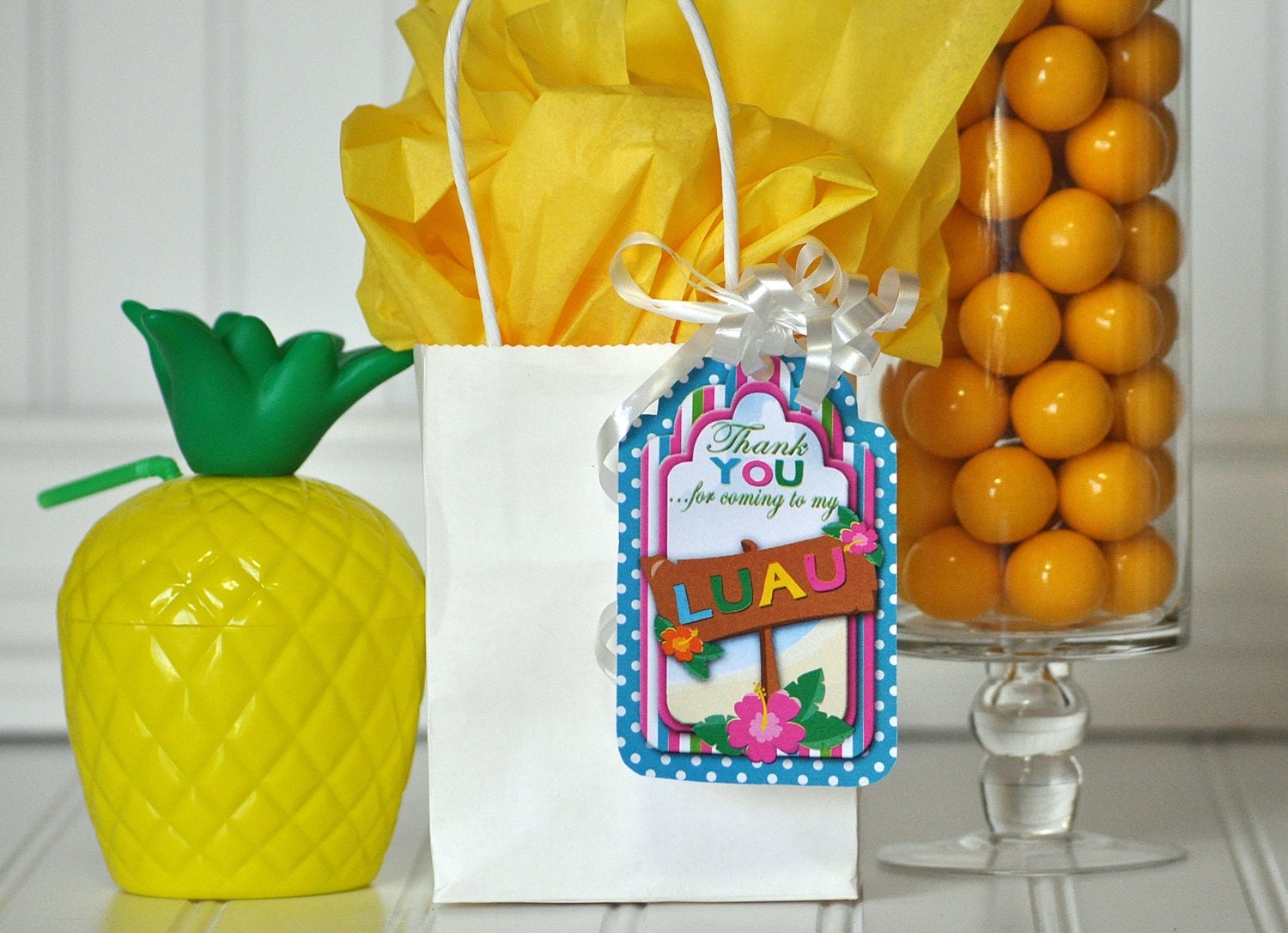 Luau Gift Tags Luau Thank You Tag Luau Party Package Luau