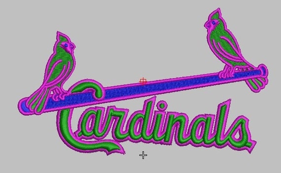 St. Louis Cardinals machine embroidery design by embroiderydesgin