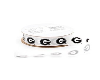 9/16" University of Georgia Bulldogs Ribbon, NCCA ribbon Offray College Ribbon - 9 FEET