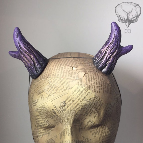 Wearable Deer Antlers Goat Faun Horns Hair by CreaturesGrimm