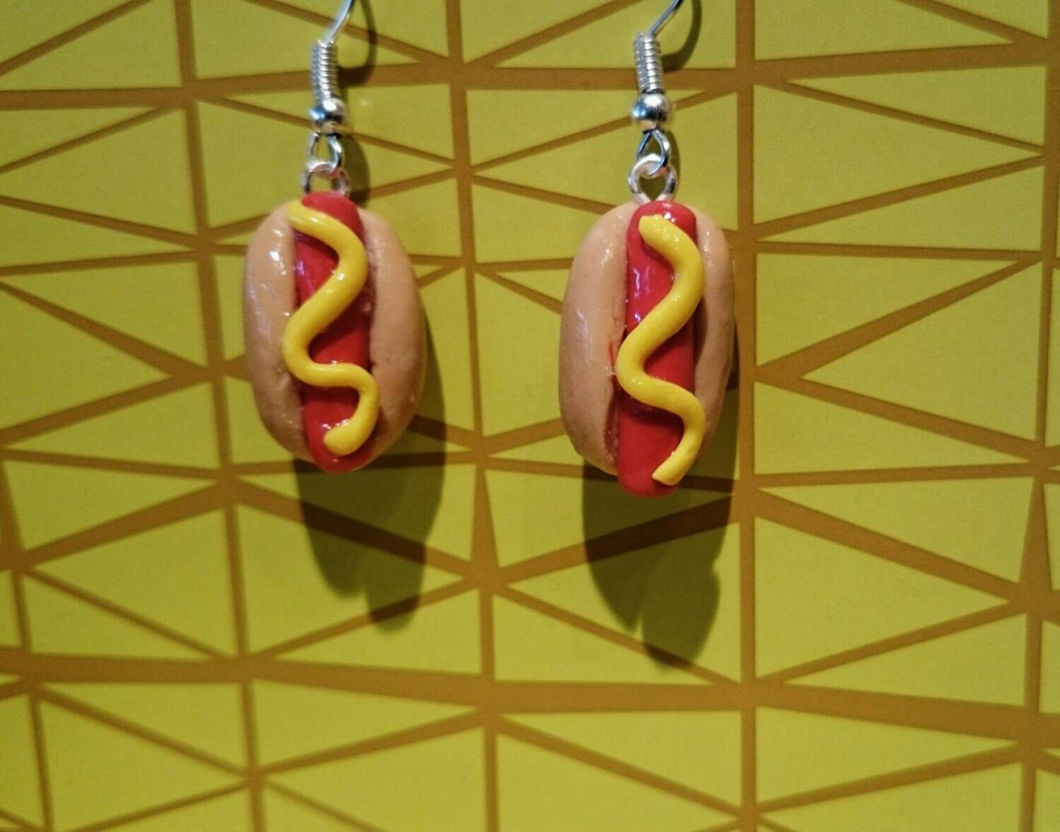 Hot Dog Earrings