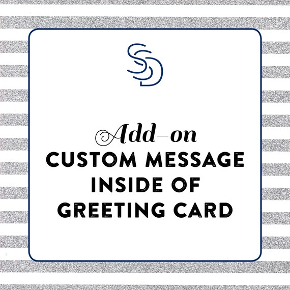 AddOn Custom Message Inside Greeting Card