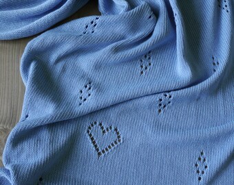Knitted baby blanket
