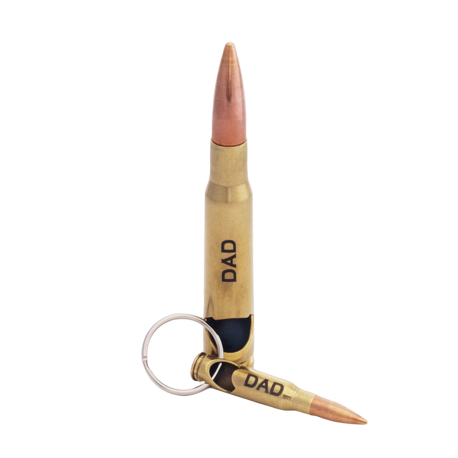 Personalized Bullet Bottle Openers One 50 Caliber® by LuckyShotUSA