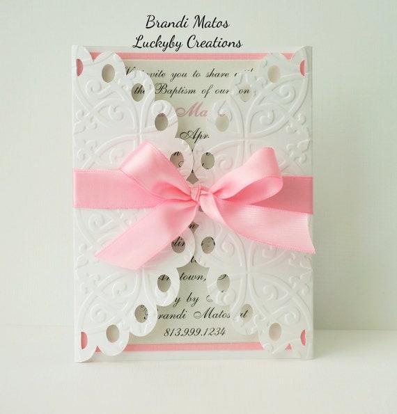 Baby Shower Invitations Formal Baby Shower by LuckyByCreations