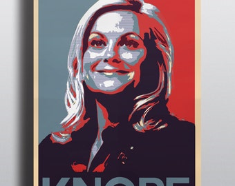 Parks and Recreation inspired 'HOPE' print - KNOPE print - Leslie Knope homewall decor art