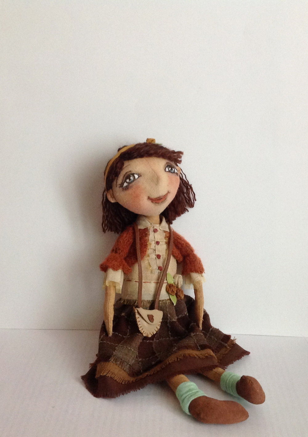 Cloth art dollArt doll Cloth dollOOAK dollTextile
