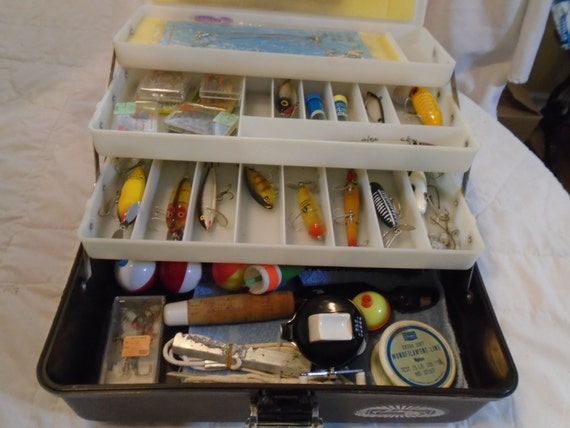 Vintage Sears Ted Williams Tackle box with by Montyhallsshowcase