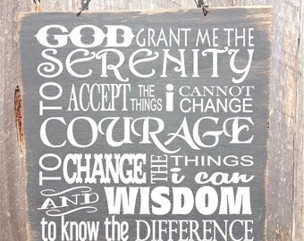 Serenity Prayer Wall Decor serenity prayer art | etsy Serenity Prayer Wall Decor serenity prayer art | etsy
