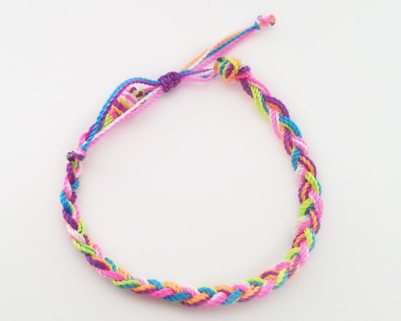 Items similar to Neon girl or boy bracelet/anklet, waterproof, no fade ...